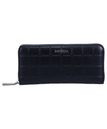 MURUA(ムルーア)/ ムルーア MURUA 財布 長財布 レディース ラウンドファスナー LONG WALLET ブラック アイボリー シルバー 黒 MR－W1171/ブラック