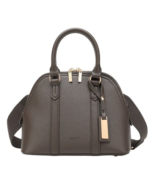 Ungrid(アングリッド)/ アングリッド Ungrid バッグ ショルダーバッグ ハンドバッグ レディース 斜め掛け 軽量 小さめ WIDE SHOULDER HANDBAG ブラック /ダークブラウン