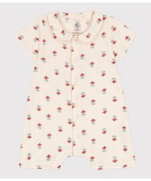 PETIT BATEAU/ダブルガーゼショートロンパース/505810571