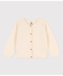 PETIT BATEAU(プチバトー)/コットンニットカーディガン/オフホワイト