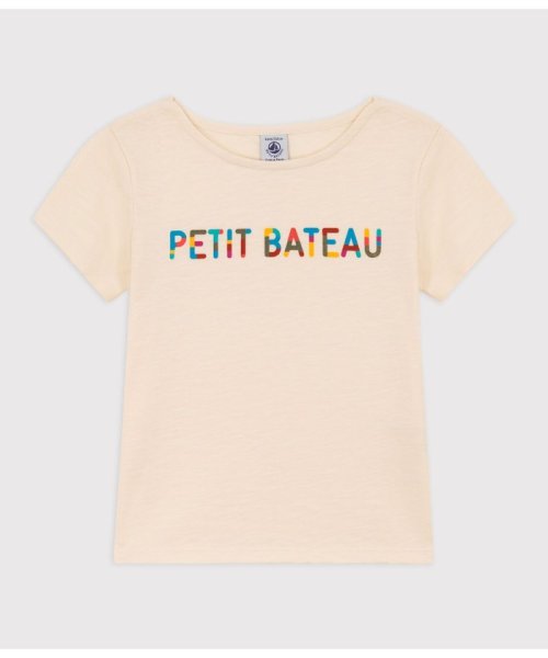 PETIT BATEAU(プチバトー)/プリント半袖Ｔシャツ/オフホワイト