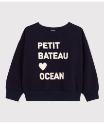 PETIT BATEAU/プリントスウェット長袖プルオーバー/505810969