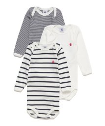 PETIT BATEAU/長袖ボディ３枚組/505811109