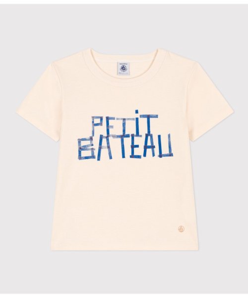 PETIT BATEAU(プチバトー)/プリント半袖Ｔシャツ/オフホワイト系1