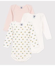 PETIT BATEAU/長袖ボディ３枚組/505811807