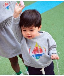 PETIT BATEAU/プリントスウェットプルオーバー/505811837