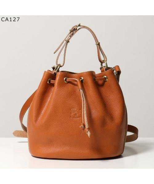 IL BISONTE ショルダーバッグ BBU001 レザー 巾着 BBU001 IL BISONTE ショルダーバッグ レザー