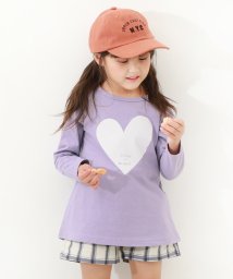 devirock/デビラボ プリント長袖チュニック 子供服 キッズ 女の子 トップス 長袖Tシャツ ロンT 綿100%/505459069