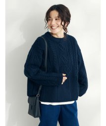 CRAFT STANDARD BOUTIQUE(クラフトスタンダードブティック)/ケーブル切り替えプルオーバー/ネイビー