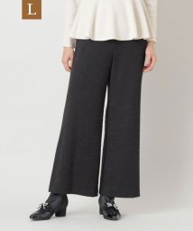 TO BE CHIC(L SIZE)(トゥービーシック Lサイズ)/【L】プラムニットファンシー パンツ/ブラック