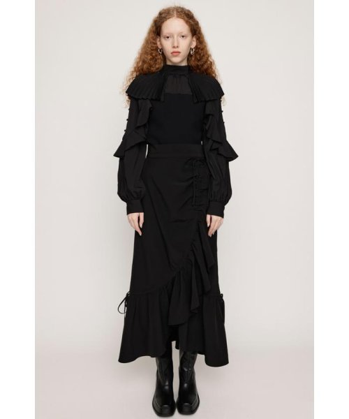 SLY アシンメトリー ヘム ギャザー スカート - スカート 