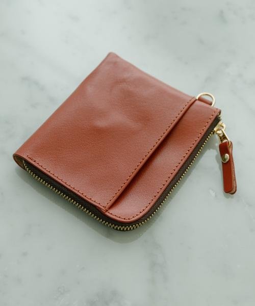 URBAN RESEARCH(アーバンリサーチ)/URBAN RESEARCH iD　italianleather zipwallet/ORANGE