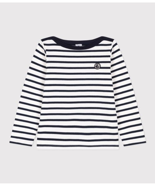 PETIT BATEAU(プチバトー)/マリニエール長袖プルオーバー/オフホワイト