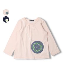 moujonjon/【子供服】 moujonjon (ムージョンジョン) 刺繍入りポシェット付長袖Ｔシャツ 80cm～140cm M22802/505813652