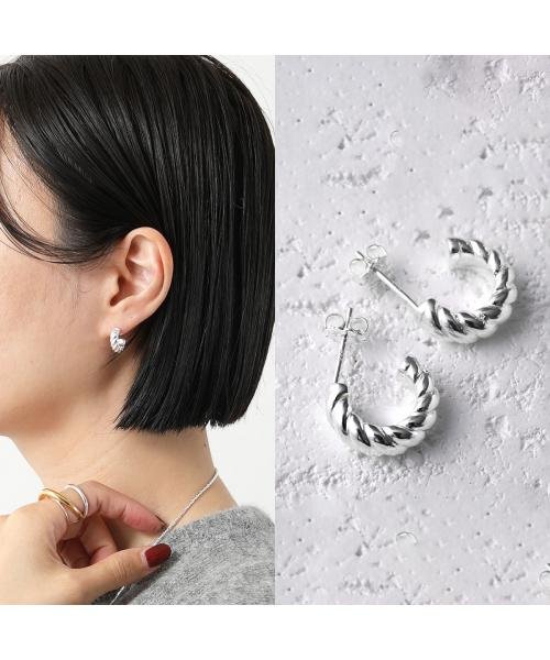 NINA&JULES(ニナ・エ・ジュール)/NINA&JULES ピアス SMALL TWISTED HOOPS E23－18 フープ/シルバー