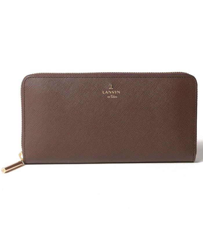 LANVINenBleu(バッグ) LANVIN en Bleu リュクサンブール ラウンドファスナー長財布 濃茶 F LANVINenBleu(バッグ) LANVIN en Bleu リュクサンブール ラウンドファスナー長財布 濃茶 F
