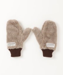 MAISON mou(メゾンムー)/【CONVERSE/コンバース】Fleece Boa Mitten フリースボアミトン手袋/ブラウン