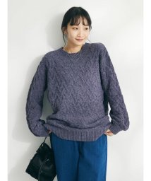 CRAFT STANDARD BOUTIQUE/洗えるモールケーブルニットチュニック/505790079