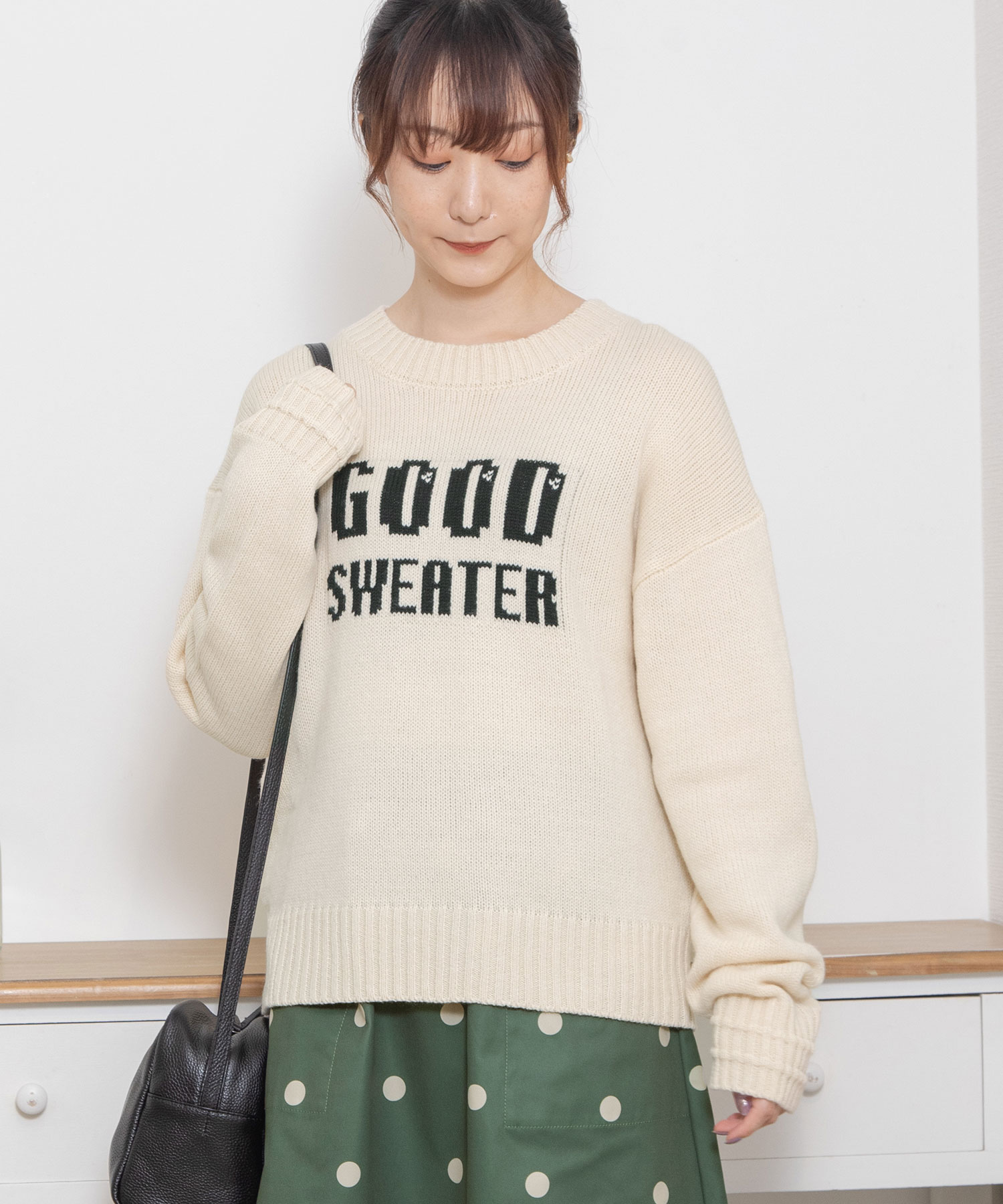 GOOD SWEATERロゴジャガードニット(505813993) | プードゥドゥ(POU DOU