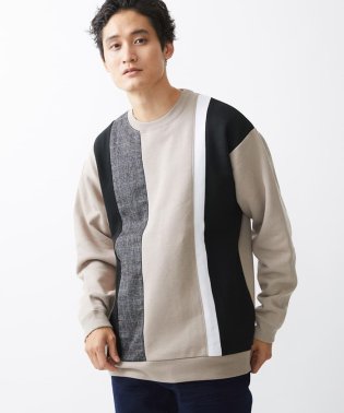 MK homme/ストライプ切り換えカットソー/505814379