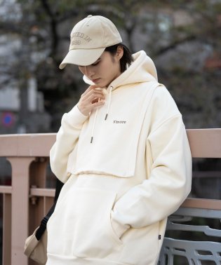 S'more/【 S'more / 2WAY removable vest sweat parka 】2WAY仕様  裏起毛パーカー/505814505