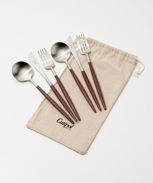 CUTIPOL(CUTIPOL)/クチポール Cutipol ゴア 食器 6点セット テーブル スプーン フォーク ナイフ 6点用 GOA TABLE KNIFE FORK SPOON 各2本 /シルバー系3