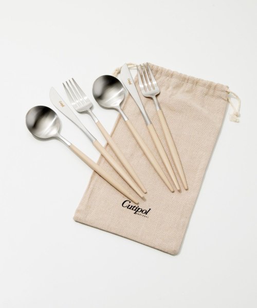 CUTIPOL(CUTIPOL)/クチポール Cutipol ゴア 食器 6点セット テーブル スプーン フォーク ナイフ 6点用 GOA TABLE KNIFE FORK SPOON 各2本 /シルバー系4