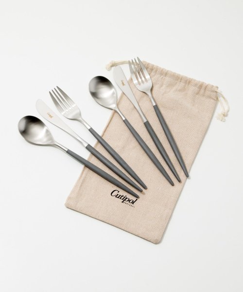 CUTIPOL(CUTIPOL)/クチポール Cutipol ミオ 食器 6点セット テーブル スプーン フォーク ナイフ 6点用 MIO TABLE KNIFE FORK SPOON ステンレ/シルバー系1