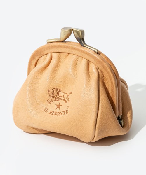 IL BISONTE(イルビゾンテ)/イル ビゾンテ IL BISONTE SCP016 PV0005 小銭入れ Coin Purse Classic メンズ レディース 財布 コインケース がま口/ナチュラル