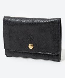 IL BISONTE(イルビゾンテ)/イル ビゾンテ IL BISONTE SMW028 PO0001 二つ折り財布 Medium Wallet Classic メンズ レディース 財布 小銭入れ /ブラック