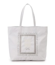 COUP DE CHANCE(クードシャンス)/【通勤/A4サイズ収納可】ロゴ刺繍トート/ライトグレー（011）