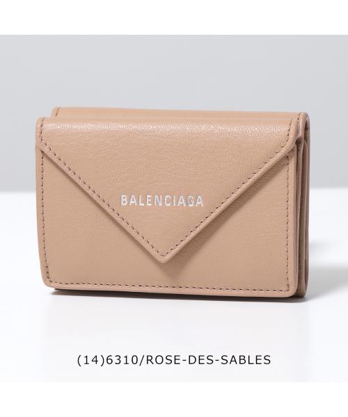 セール】BALENCIAGA 三つ折り財布 PAPER ZA MINI WALLET(505814844