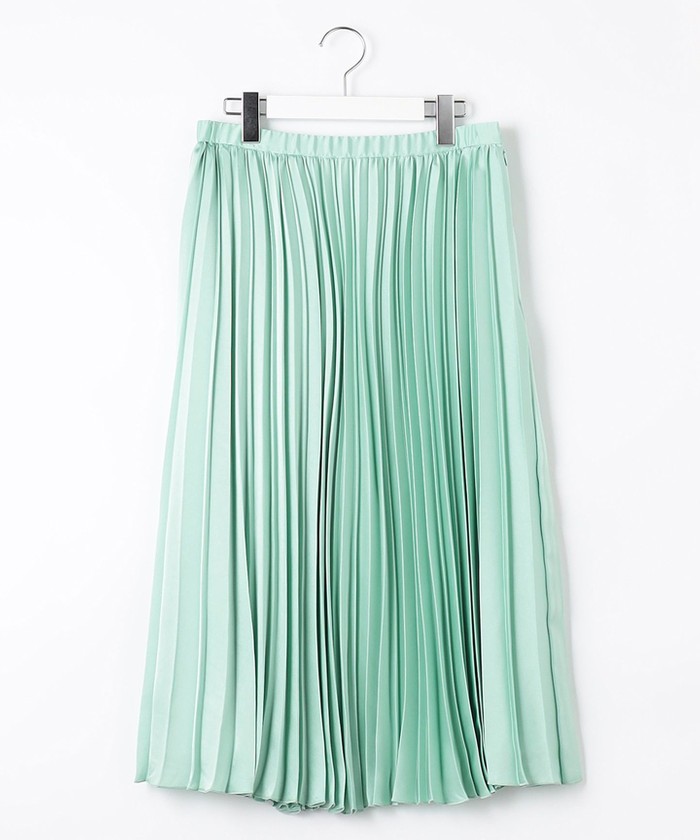 グリーン系｜プリーツスカート｜自由区 (Lサイズ)(ジユウクエル)｜阪急