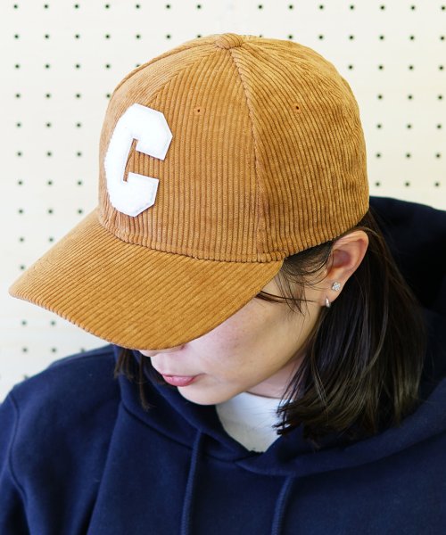 Keys(キーズ)/帽子 キャップ メンズ レディース コーデュロイ CAP ロゴ ワッペン ベースボールキャップ 春 秋 冬/ベージュ