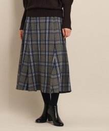 Dessin/【新色追加・洗える】起毛チェック切替フレアースカート（XS～L）/505789215