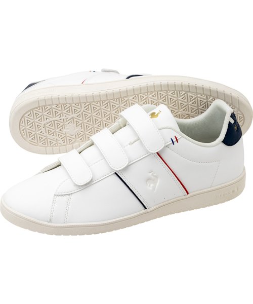 le coq sportif (ルコックスポルティフ)/LCS シャトー II　ベルト(消臭)/ネイビー/レッド