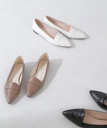 NATURAL BEAUTY BASIC(ナチュラルビューティーベーシック)/ポインテッドローファーカッター　24SS/ベージュ