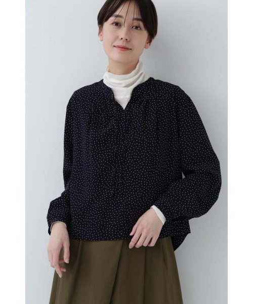 ◆ドットプリントブラウス 