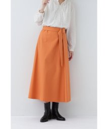 human woman(ヒューマンウーマン)/◆ベルト付き巻きスカート/オレンジ