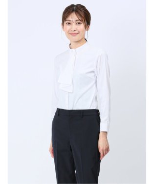 m.f.editorial/透け防止 形態安定 ボウタイ脱着 長袖シャツ/505816270