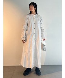 emmi atelier(emmi　atelier)/【emmi atelier】デザインスリーブシャツワンピース/WHT