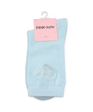 PINK-latte/刺繍入りカラーショート丈ソックス/505816857