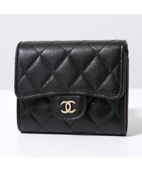 CHANEL 二つ折り財布 AP0229 MATELASSE マトラッセ(505817096