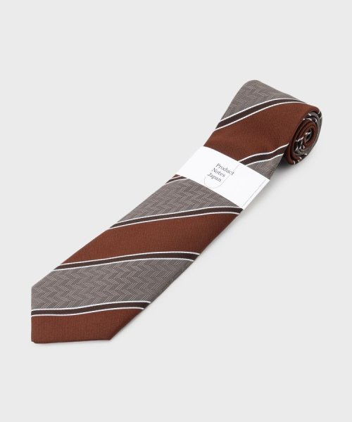【縁起の良いネクタイ】矢絣ストライプ　シルクネクタイ 
