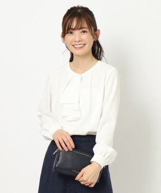  LAURA ASHLEY/【セレモニー対応可】ラッフルタイブラウス/505817430