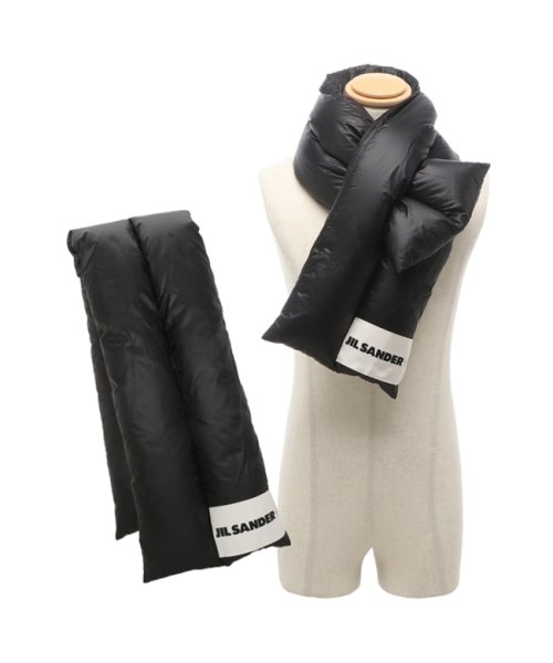 ジルサンダー マフラー ダウンスカーフ ダウンマフラー ブラック メンズ レディース ユニセックス JIL SANDER J40TE0116 J70122 00 JIL SANDER ジルサンダー マフラー ダウンスカーフ ダウンマフラー ブラック メンズ レディース ユニセックス J40TE0116 J70122