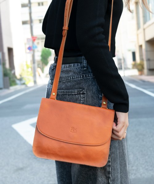 IL BISONTE イルビゾンテ 斜めがけ ショルダー バッグ レザー 商品説明イルビゾンテ/ILBISONTE/ショルダーバッグダブルフラップ仕様のショルダーバッグ。2コンパートメントで収 S2319170862(17900円)