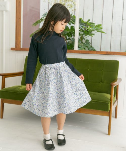 URBAN RESEARCH DOORS（Kids）(アーバンリサーチドアーズ（キッズ）)/花柄インナーパンツ付スカート(KIDS)/BLUE