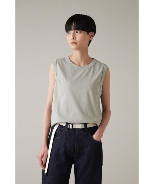 MHL.(エムエイチエル)/GARMENT DYE BASIC JERSEY/MIDGREY2