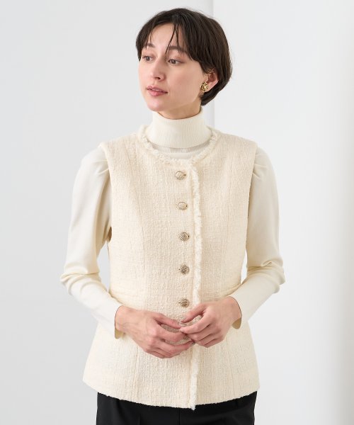 フィルムツイードペプラムジレ なし 着用サイズ